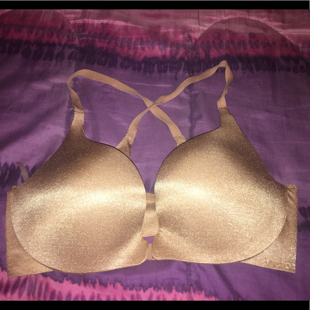 Victoria’s Secret Front Clasp, Cross, Nude Bra 34D